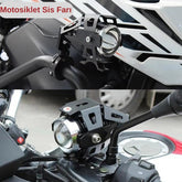 Motosiklet Sis Farı Cree U5 LED Mercekli Su Geçirmez 3 Mod Aydınlatma